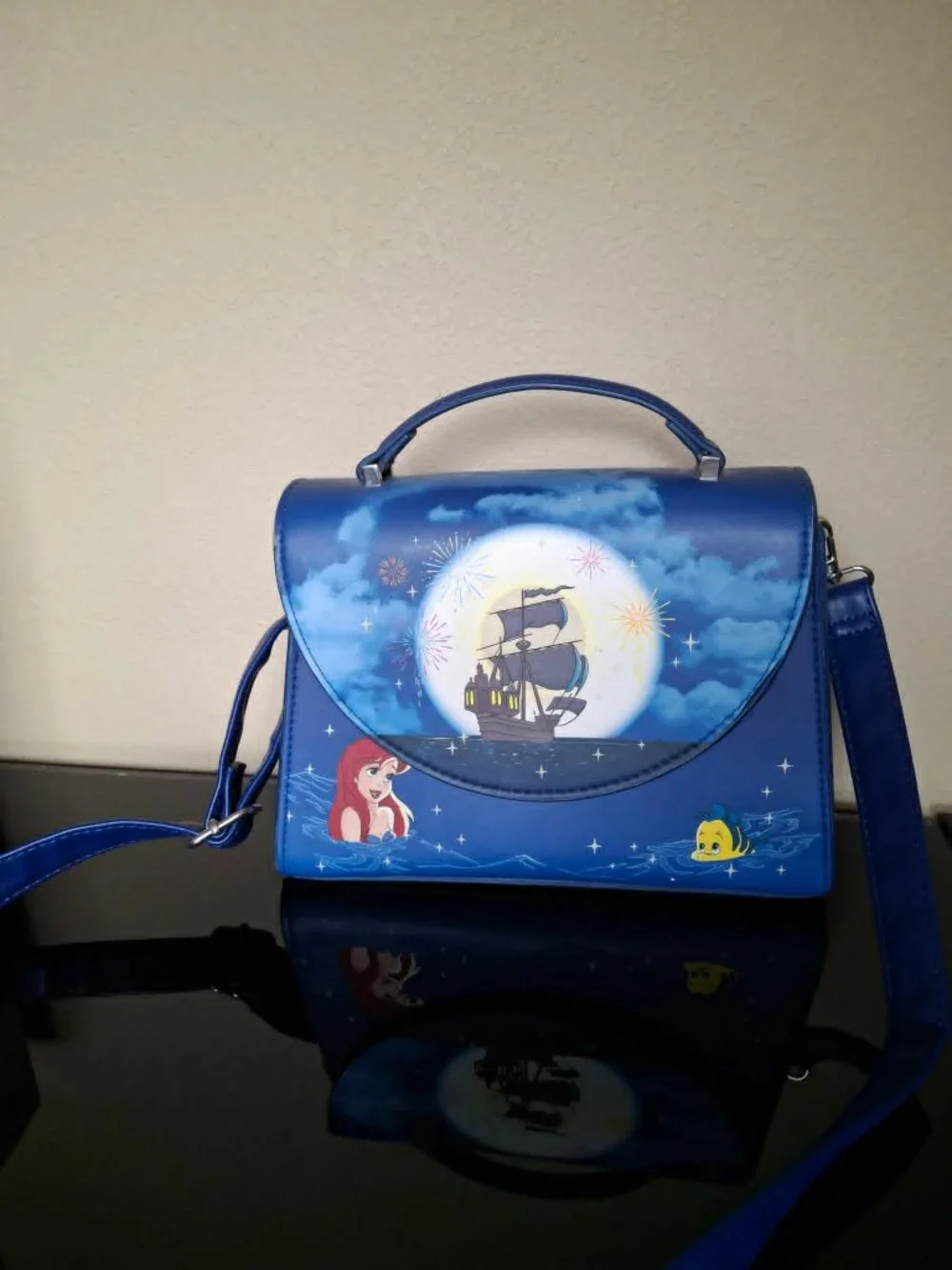 Loungefly Disney Little Mermaid Ariel Fireworks Crossbody Bag
